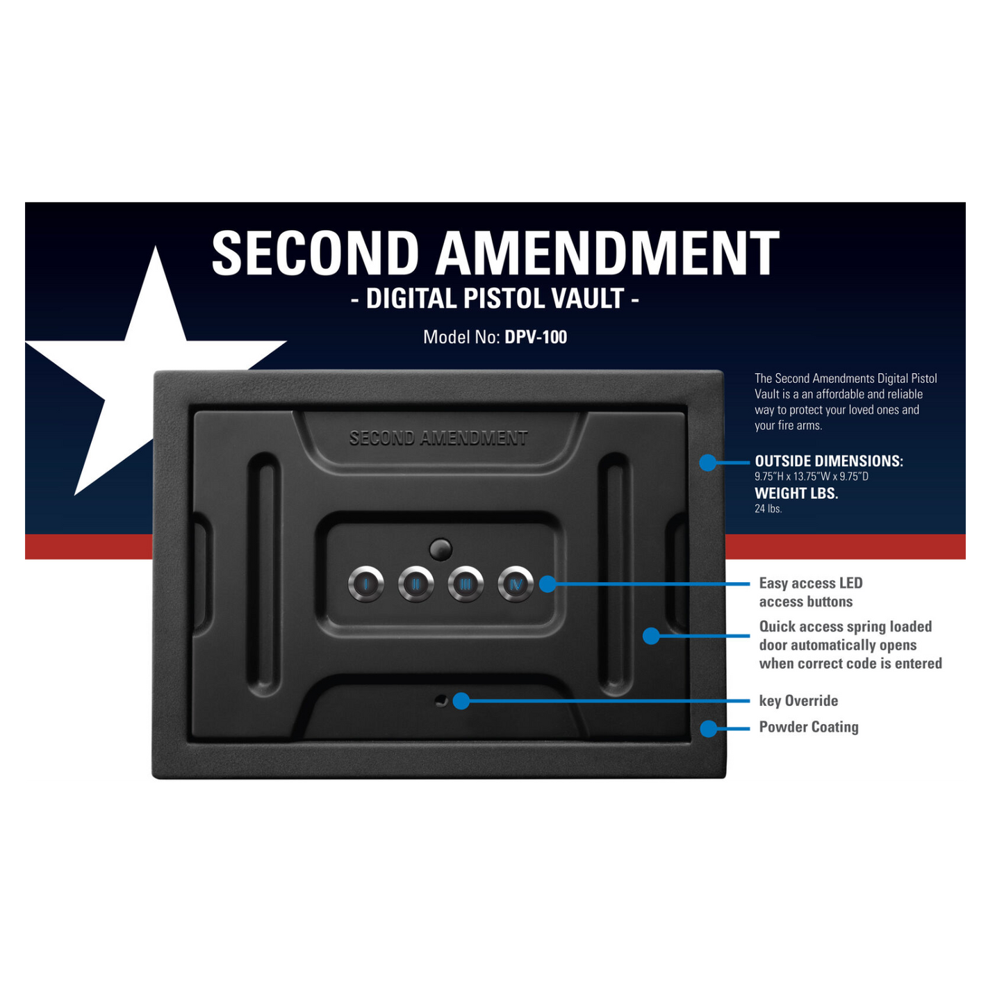Second Amendment Pistol & Hand Gun Safe