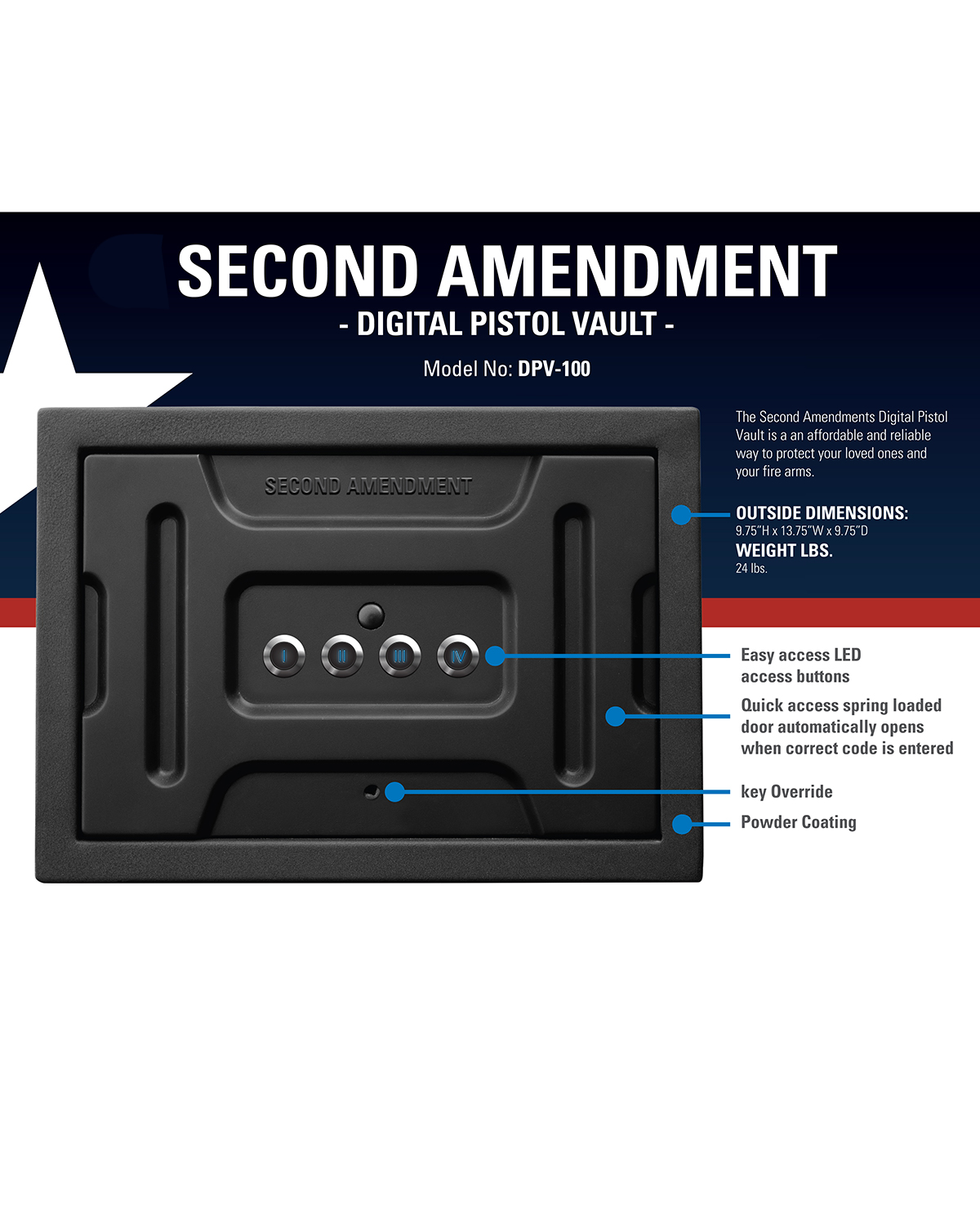 Second Amendment Pistol & Hand Gun Safe