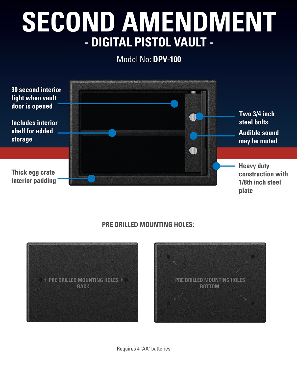 Second Amendment Pistol & Hand Gun Safe