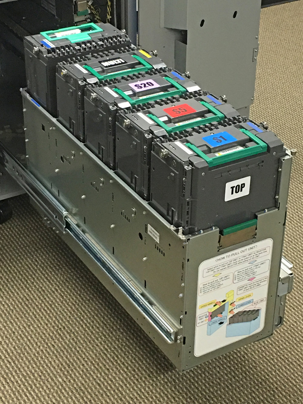 SR-7500 Cash & ACIO Coin Recycler Recycler