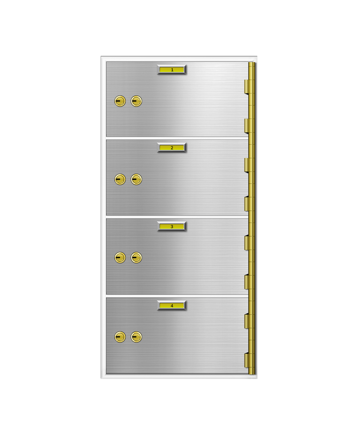 AXN Series Safe Deposit Box – 4 Door 5″x10″