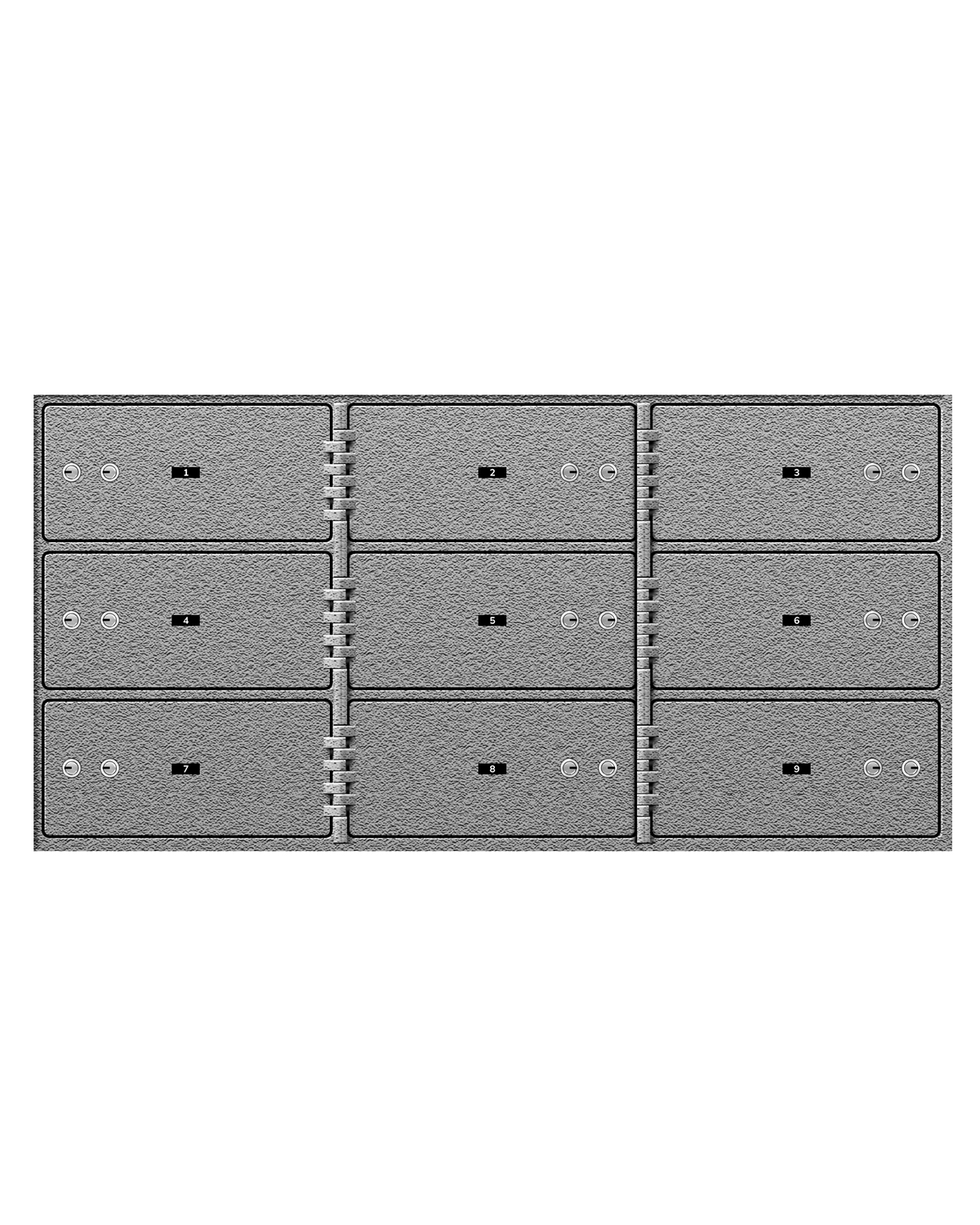 SD Series Safe Deposit Box - 9 Door 5″x10″