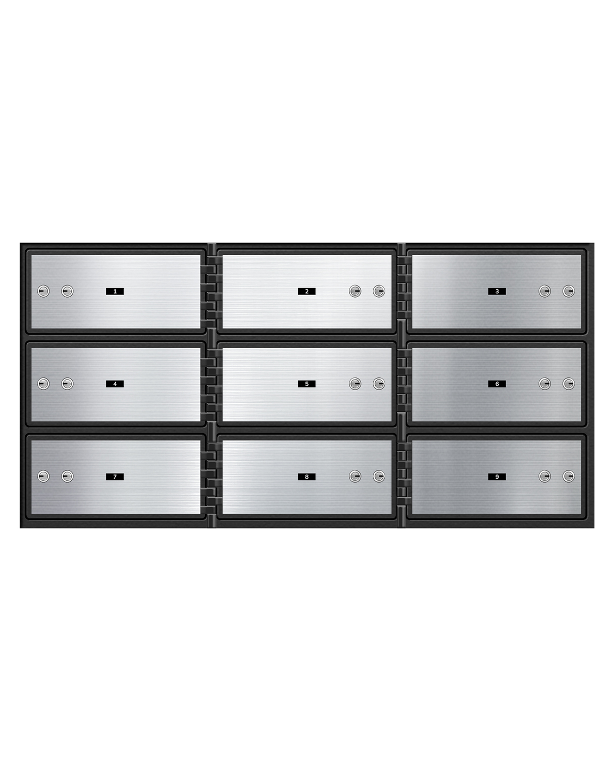 SS Series Safe Deposit Box - 9 Door 5″x10″