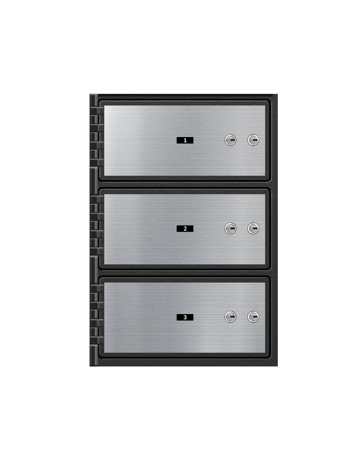 ST Series Safe Deposit Box - 3 Door 5"x10"