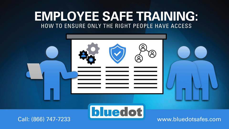 Employee receiving safe access training to prevent unauthorized entry
