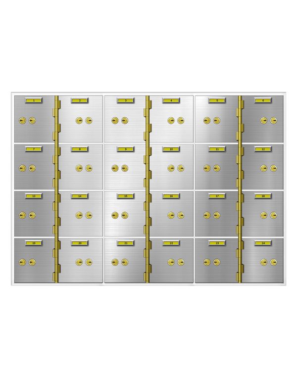 AX Series Safe Deposit Box - 24 Door 5"x5"