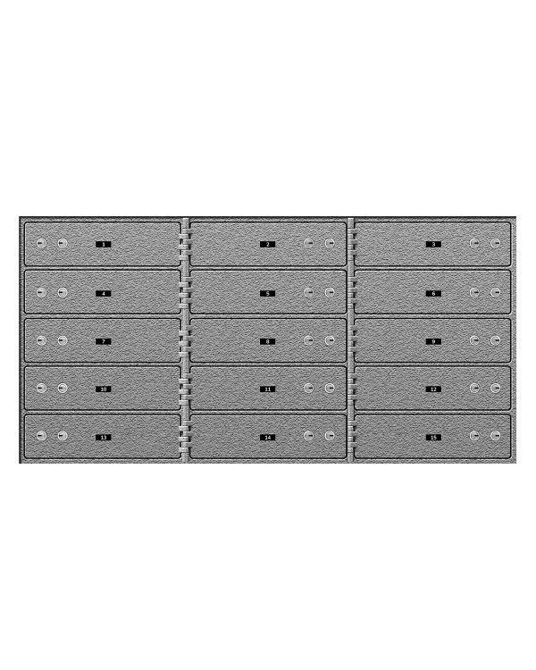 SD Series Safe Deposit Box - 15 Door 3"x10"