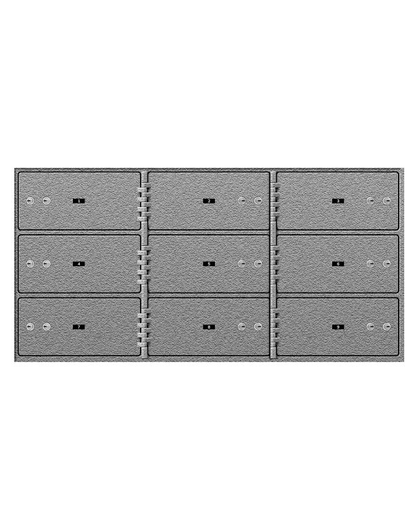 SD Series Safe Deposit Box - 9 Door 5″x10″