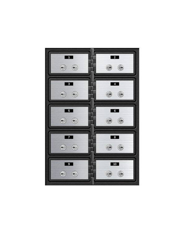 ST Series Safe Deposit Box - 10 Door 3"x5"