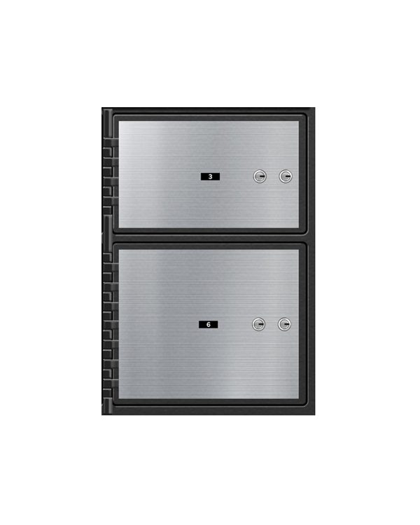 ST Series Safe Deposit Box - 2 Door (1ct.) 6″x10″ (1ct.) 9″x10″