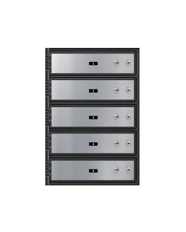 ST Series Safe Deposit Box - 5 Door 3"x10"